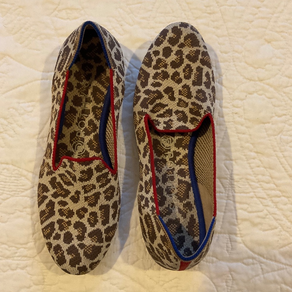 Rothys Mocha Spot Loafers 7.5